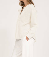 Wendy Washed Henley Top