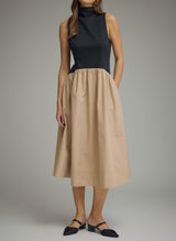 Arabella Sleeveless Midi Dress