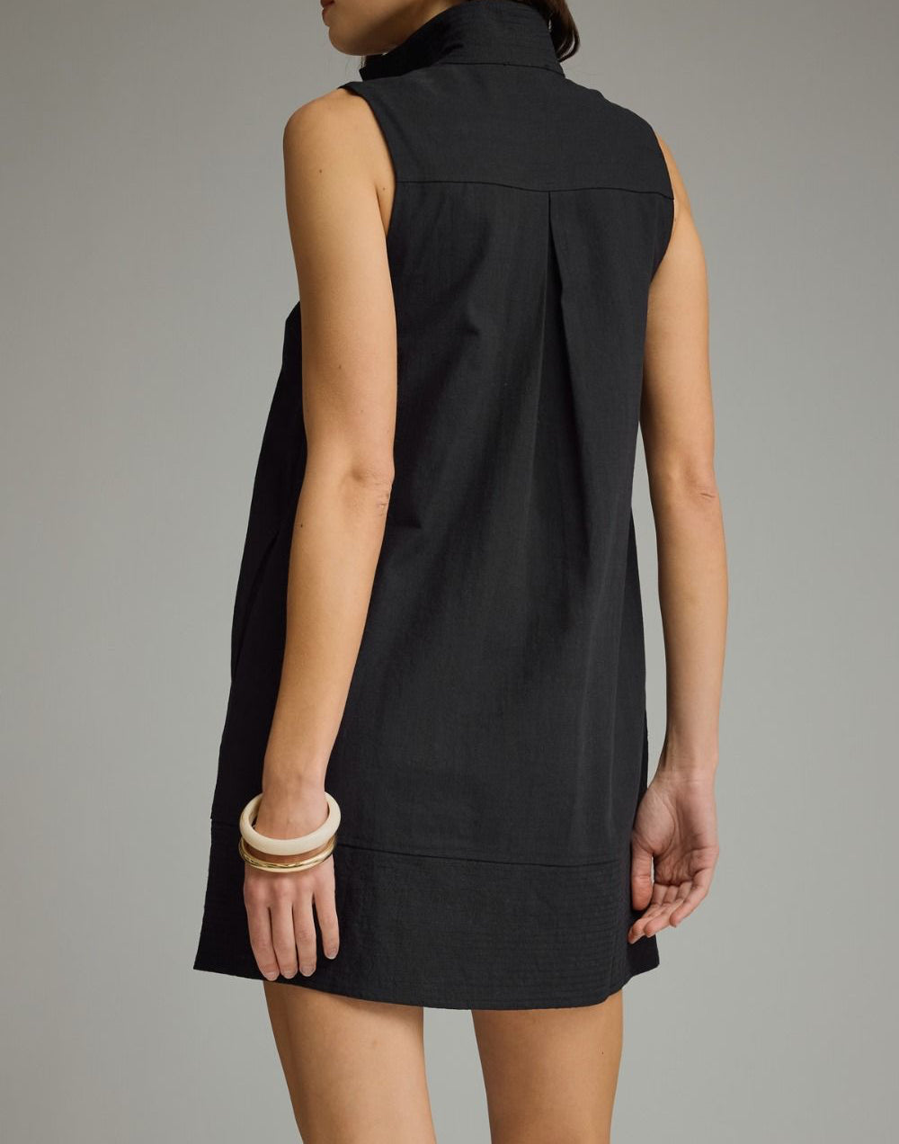 Elliot Stand Collar Sleeveless Dress