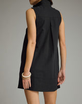 Elliot Stand Collar Sleeveless Dress