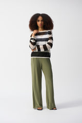 JR Silky Knit Wide-Leg Pull-On Pants