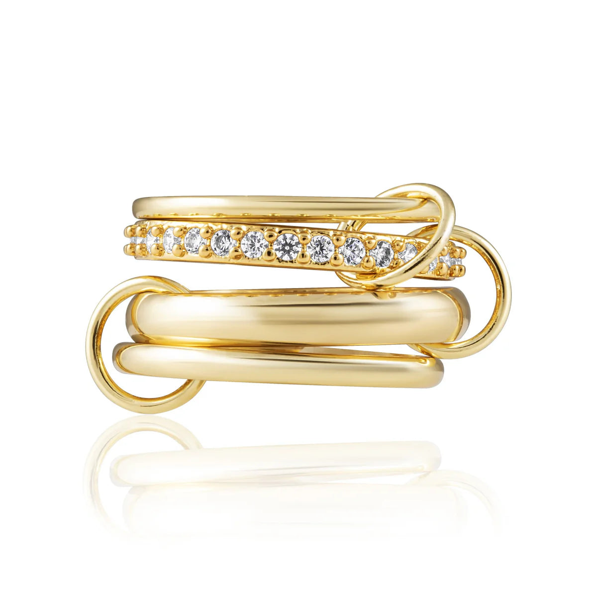 Sahira Leighton Gold Layered Ring