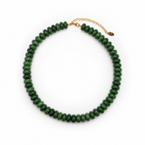Modern Resin Beaded Statement Necklace