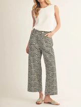 Samantha Wide Leg Leopard Pants