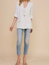 Hudson Striped Linen Jacket
