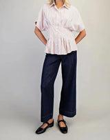 Ava Raspberry Striped Top
