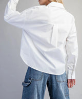Carolyn Pleated Button Down Blouse