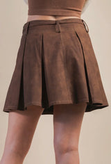 Pollyanna Faux Leather Mini Skirt