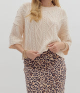 Candace Cable Knit Sweater