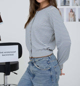 Sybil Stripe Button Up Cardigan