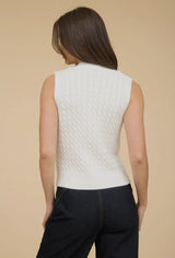Jenna Cable-Knit Sweater Vest