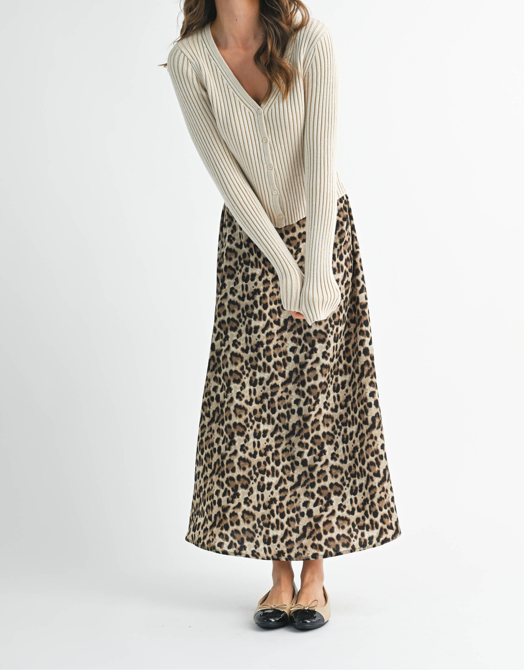 Katie Ribbed Button-Up Cardigan