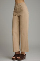 Grace Solid Camel Wide Leg Pant