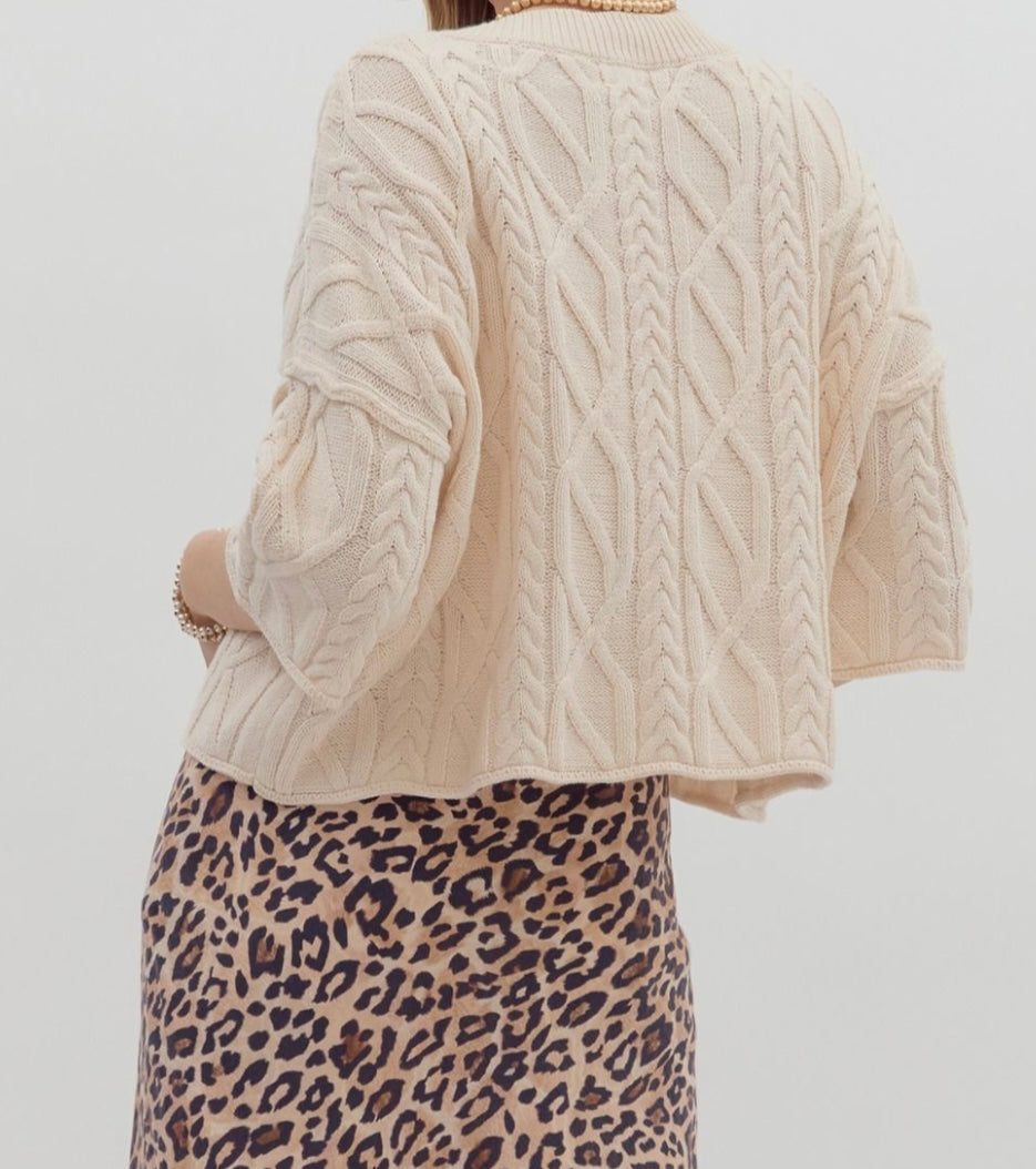 Candace Cable Knit Sweater