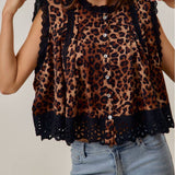Lizzie Leopard Sleeveless Blouse