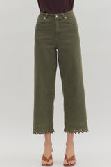 Alex Embroidered Ankle Length Pants