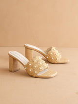The Holland | Natural Pearl Raffia Mule