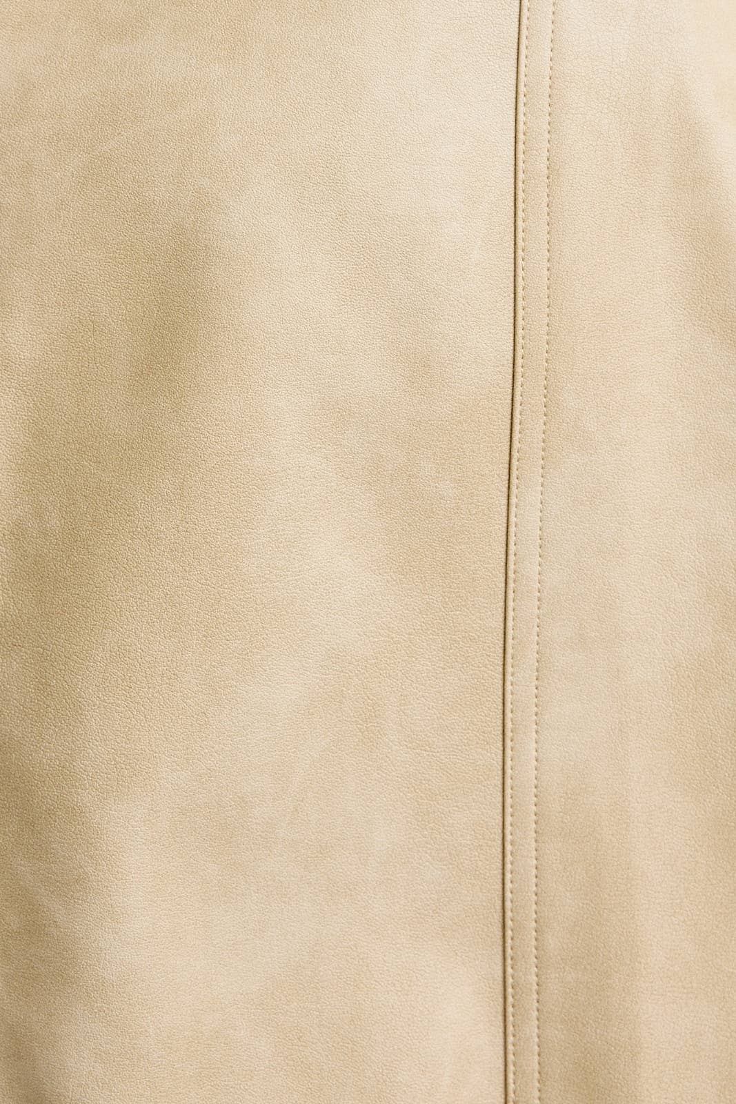 Scott Faux Leather Bomber Jacket