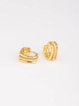 Michelle McDowell Gold Celilia Hoops