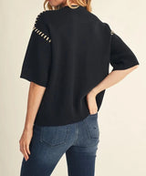 Bradly Stitch Accent Sweater