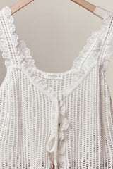 Lacey Sleeveless Knit Vest