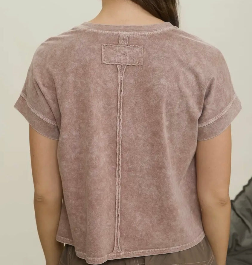 Cocoa And Sage Washed Tee