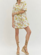 Sunny Pink Floral Dress