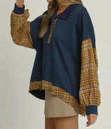 Hudson Autumn Plaid Pullover