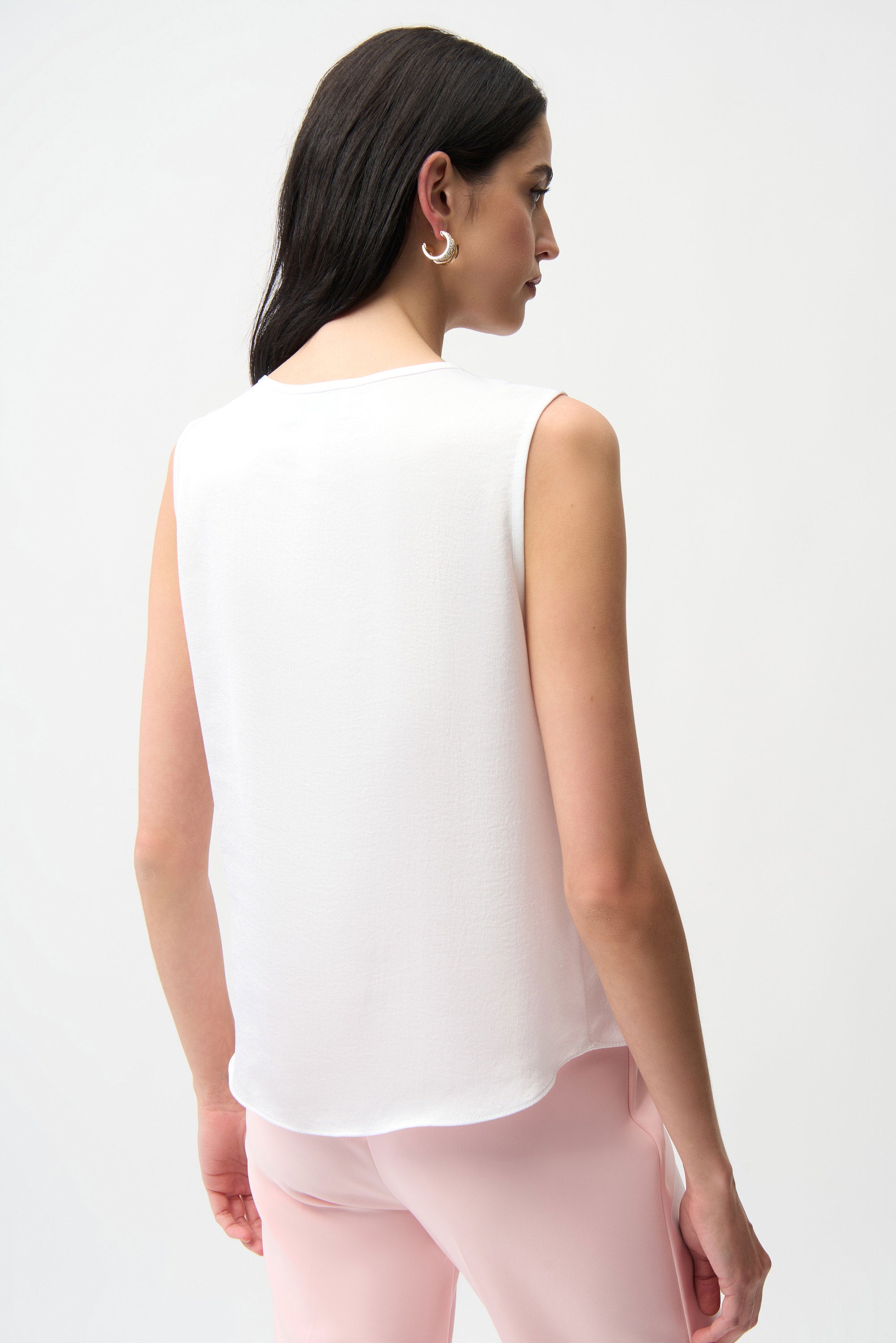 JR Satin Boxy Top With Gold Buttons