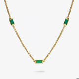 A Littles Green CZ Necklace