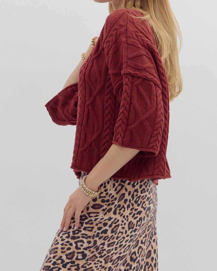 Candace Cable Knit Sweater