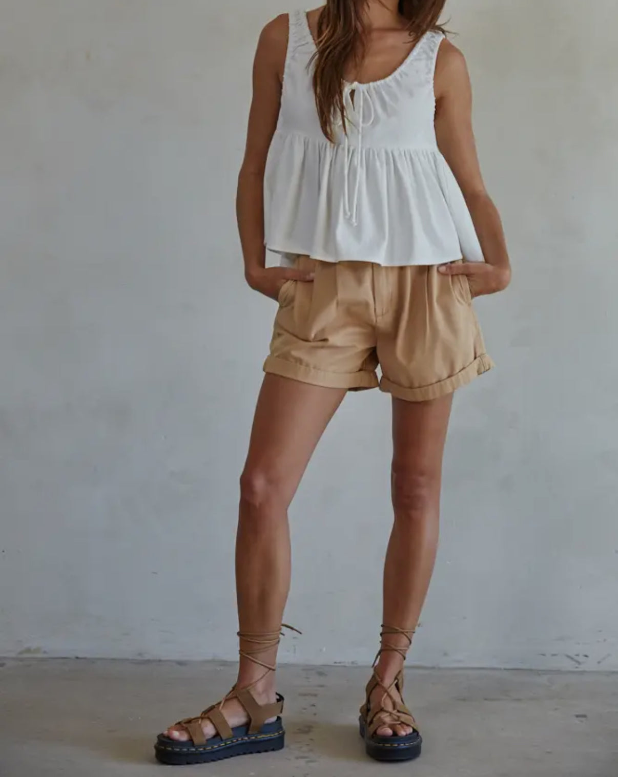 Leila Babydoll Tank Top