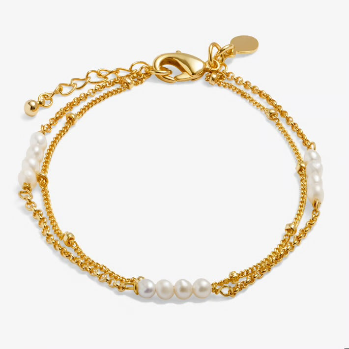A Littles Double Layered Pearl Bracelet