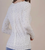 Dainty Blush Fitted Knit Top