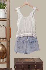 Lacey Sleeveless Knit Vest
