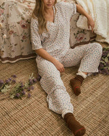 Ditsy Floral Ribbed Top