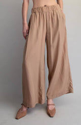 Toffee Brown Wide Leg Pant