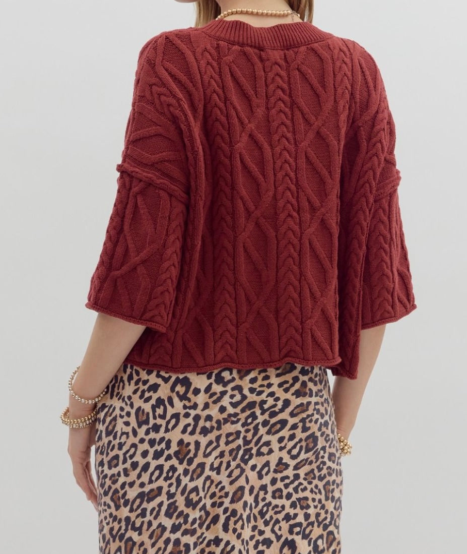 Candace Cable Knit Sweater