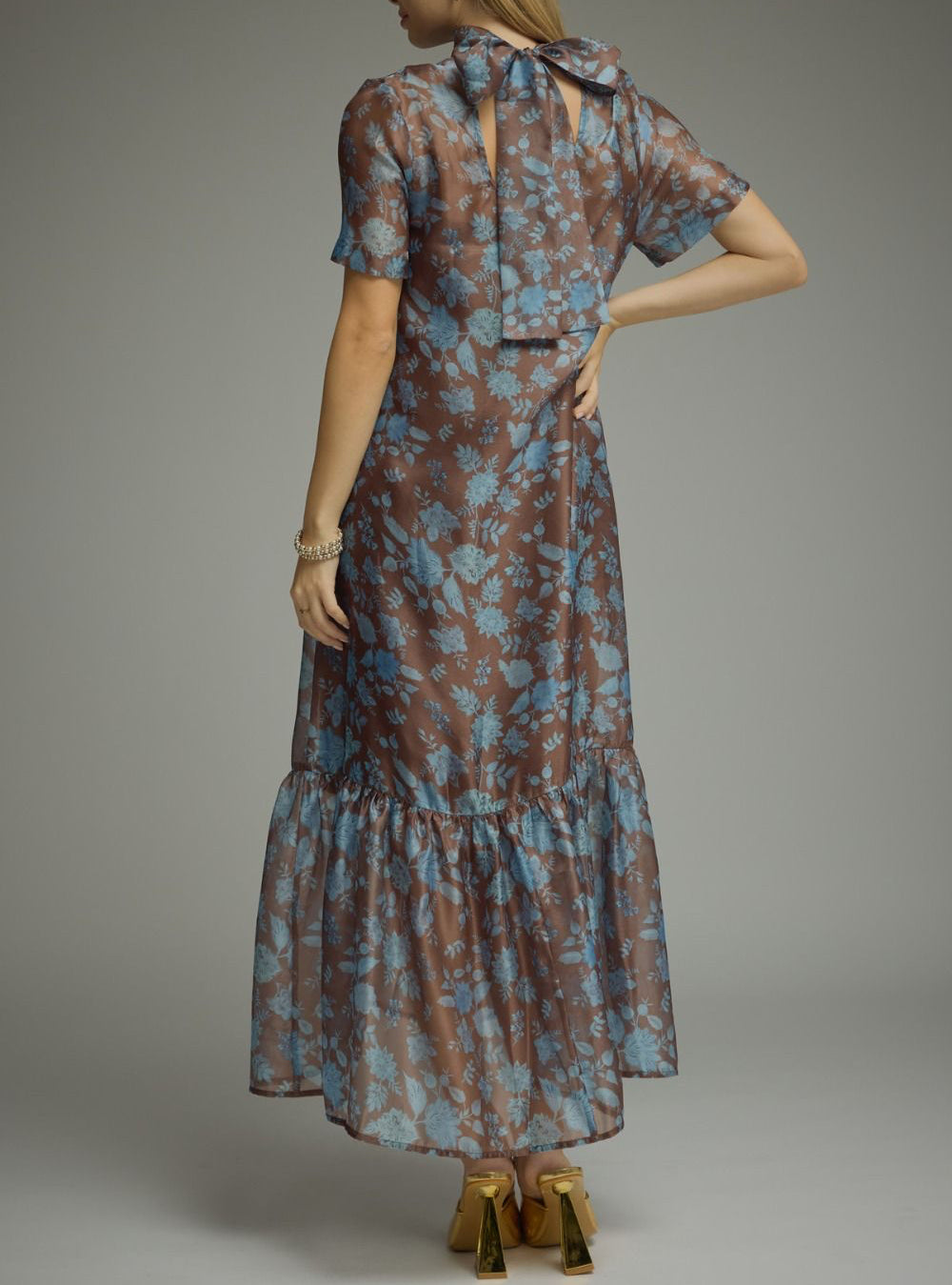 Sylvia Elegant Floral Maxi Dress