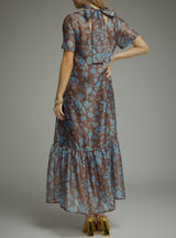 Sylvia Elegant Floral Maxi Dress