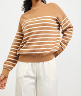 Toffee Mock Neck Sweater