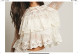Giovanna Lace Tiered Top