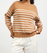 Toffee Mock Neck Sweater