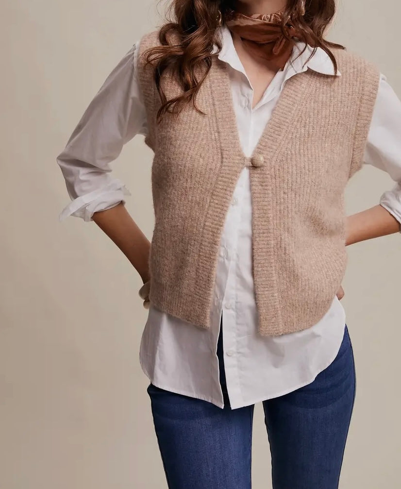 Emily Ribbed Sweater Vest