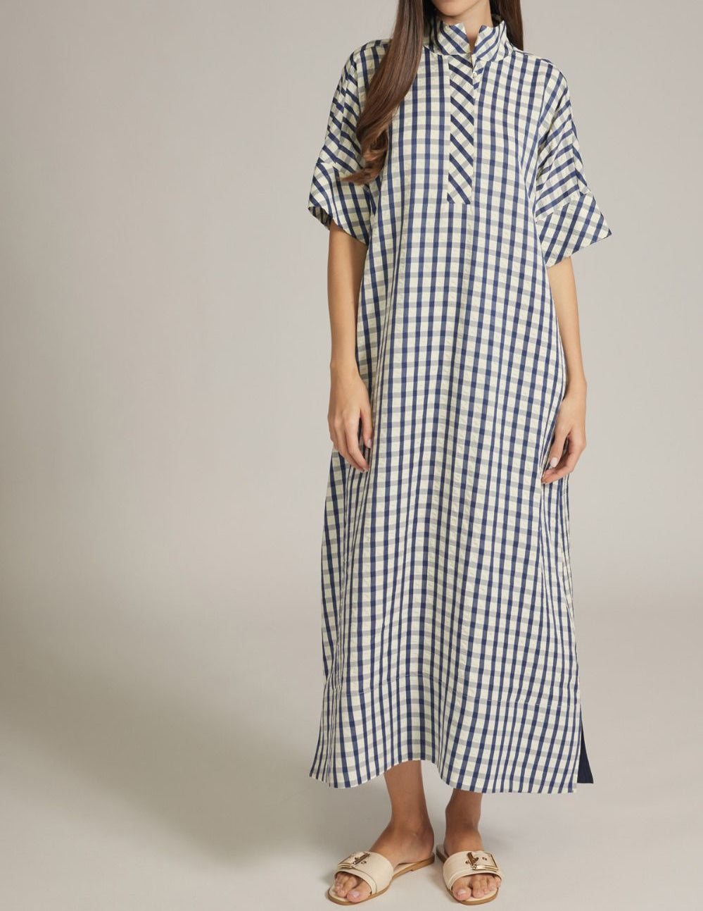 Emily Gingham Midi Dress