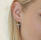 Gold Bow Studs