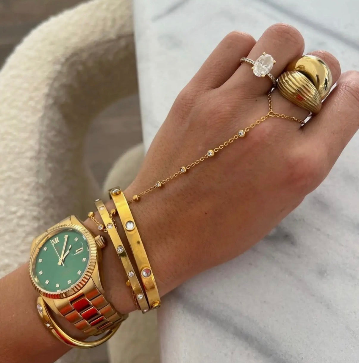 Diamond Hand Chain
