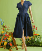 Denver Denim Button-Up Dress