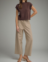 Teddy Brown Mock Neck Sweater