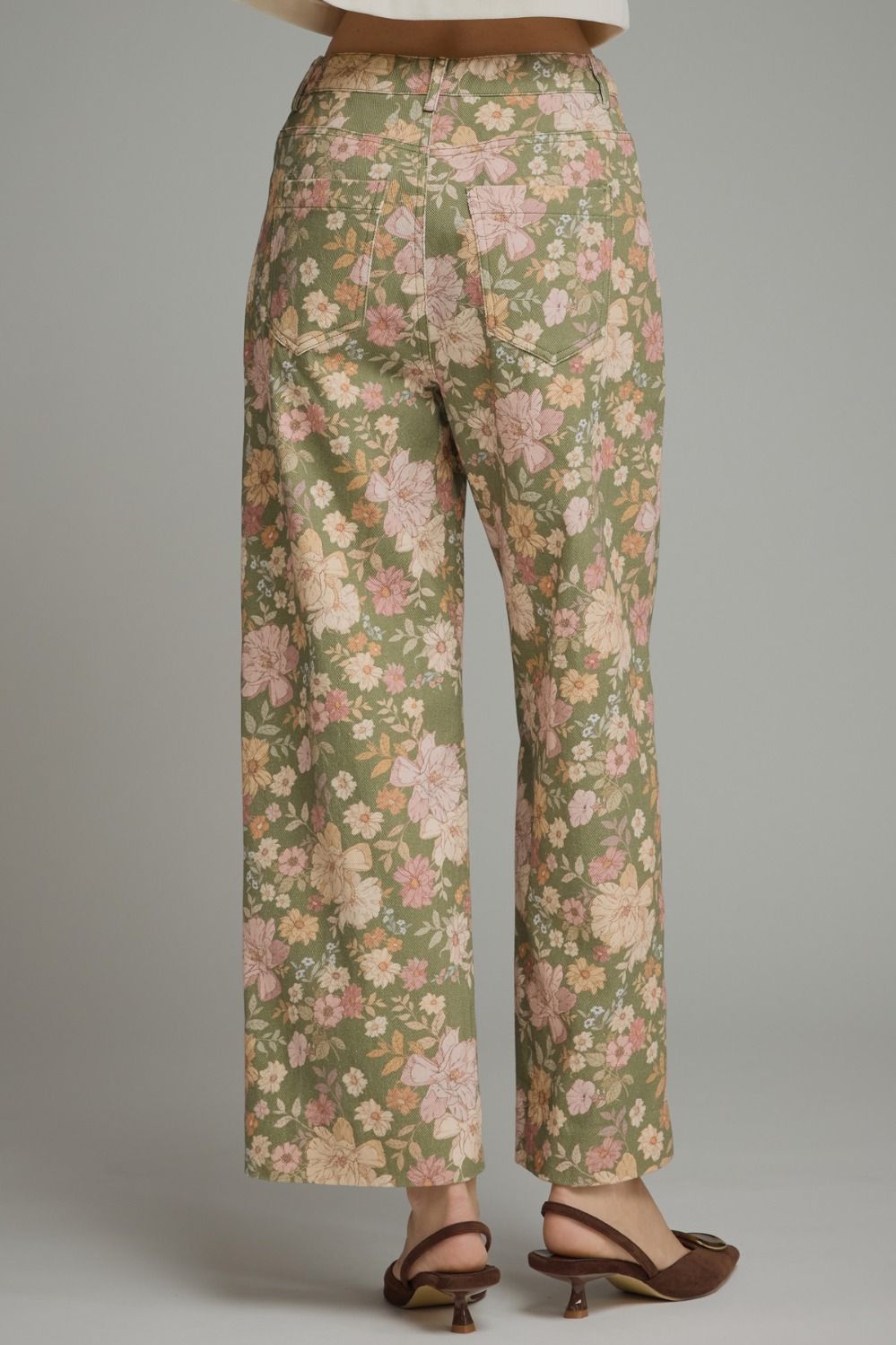 Ivanna Olive Floral Pant